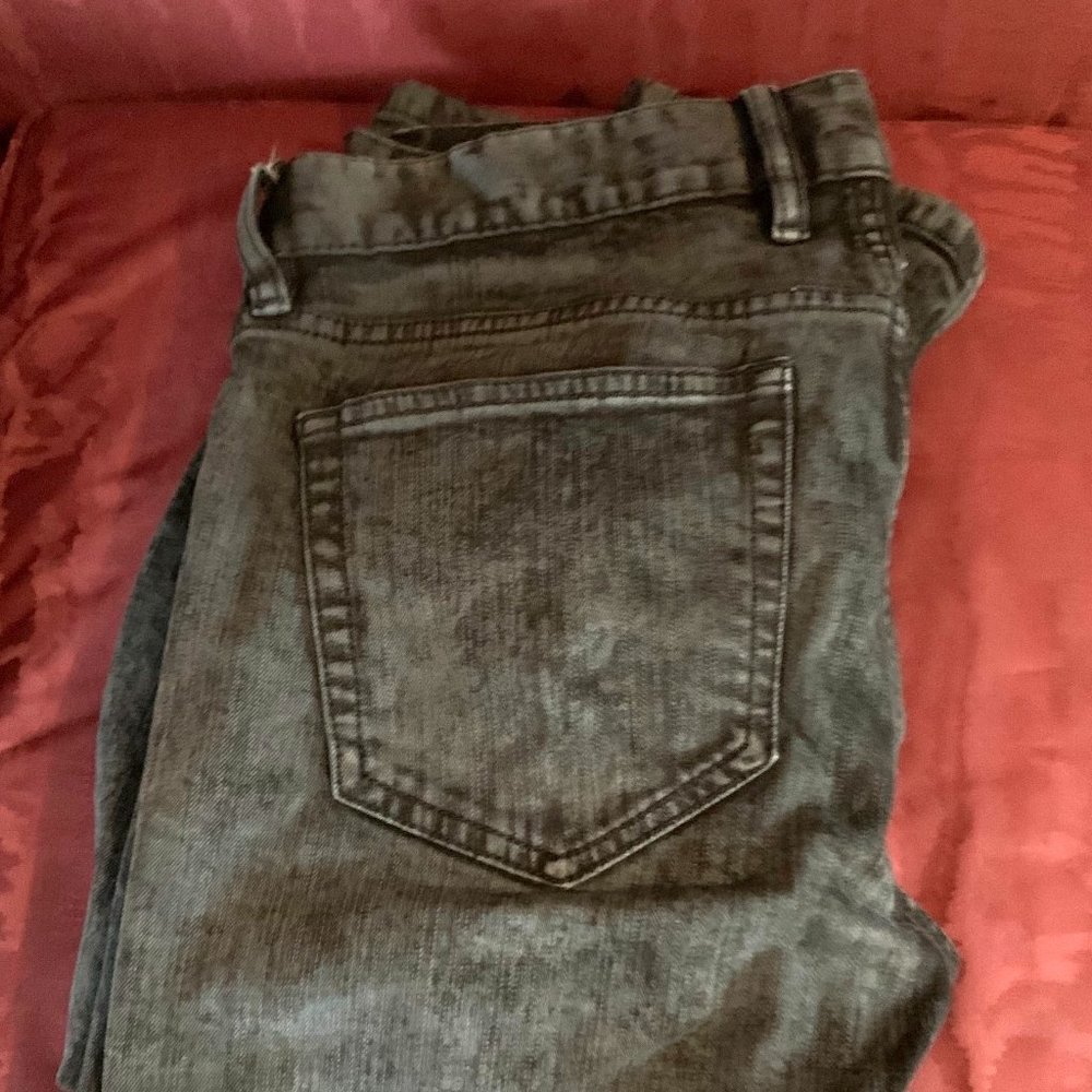 Rude Hot Topic Black Gray Acid Wash Skinny Jeans